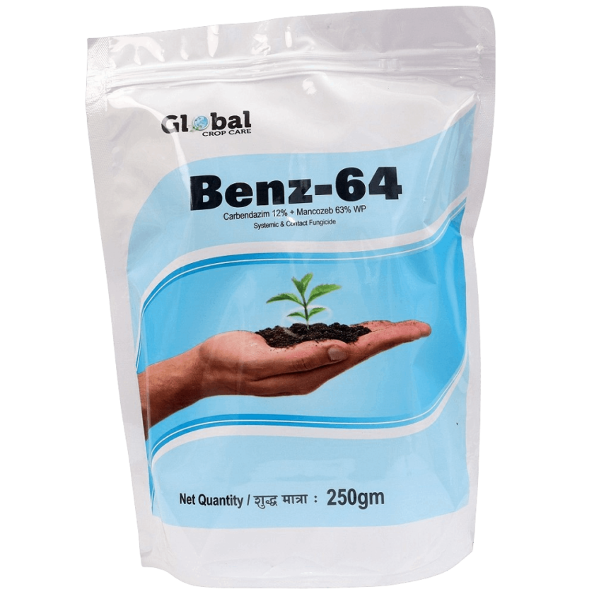 Benz-64 (Carbendazim 12% + Mancozeb 63% WP) fungicide Carbendazim 12% ...