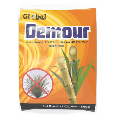 Demour (Hexazinone 13.2% + Diuron 46.8% WP)